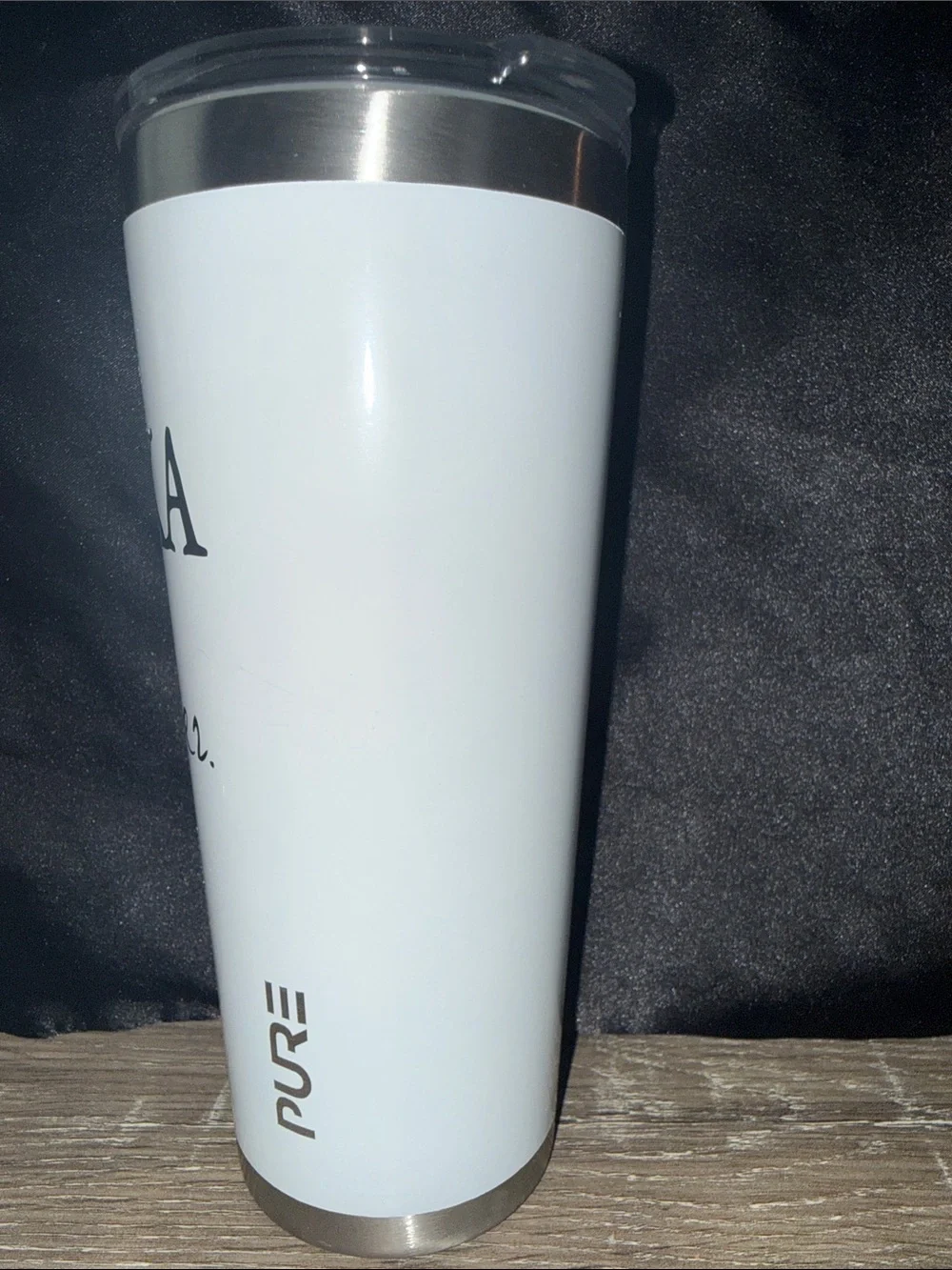 PURE White 22 oz “Funny Water” Tumbler